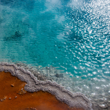 Thermal area, West Thumb, Yellowstone Lake.
