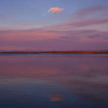 Yellowstone Lake at dawn, West Thumb.