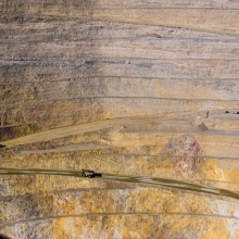 Mine haul roads, Ruby Hill Mine, Nevada.