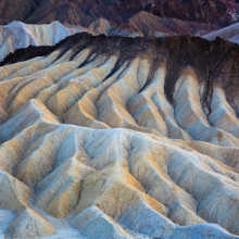 Badlands in Death Valley.