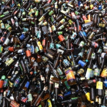 Beer bottles, Island Recycling, Whidbey Island.