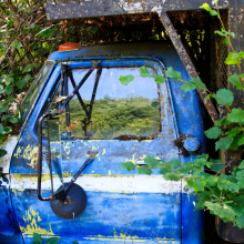 Abandoned pickup near Mount Adams, Washington.
