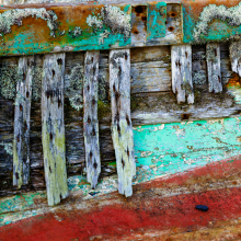 Weatherd boat ruin, Peggy's Cover, Nova Scotia.