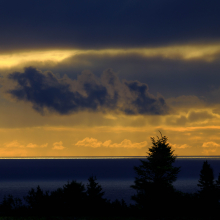 Stormy afternoon, Cape Breton, Nova Scotia.