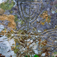 Celtic inscriptionm Dingle Peninsula, Ireland.