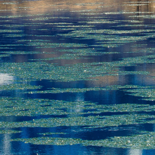 Ice floes in Yellowstone River, January.